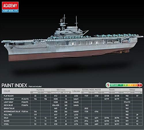 Academy USS Enterprise CV-6 Aircraft Carrier Battle of Midway Modeler's Edition Plastic Model Kits 1/700 Scale