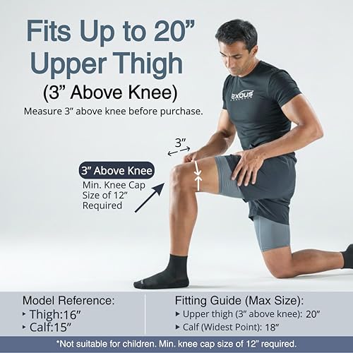 Knee Brace for Men & Women with Patented 4-Way Adjustable Support | Wraparound knee support, dual side stabilizers for patella, Meniscus