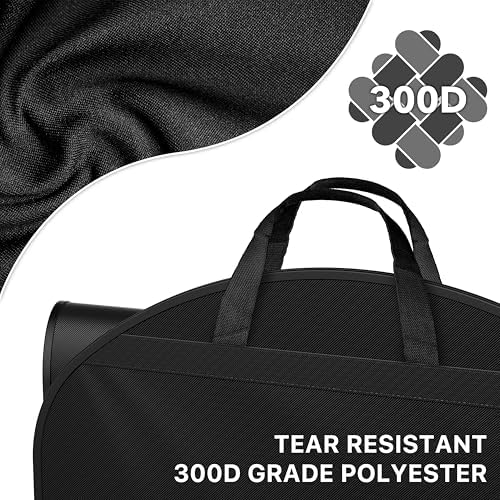 Simple Houseware 43" Travel Garment Bag with Pockets, Heavy Duty Suit Bag