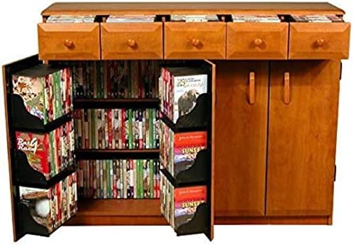 Venture Horizon Media Cabinet with Drawers- Walnut