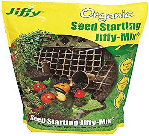 Jiffy Natural & Organic Seed Starting Soil Mix, 16 QT