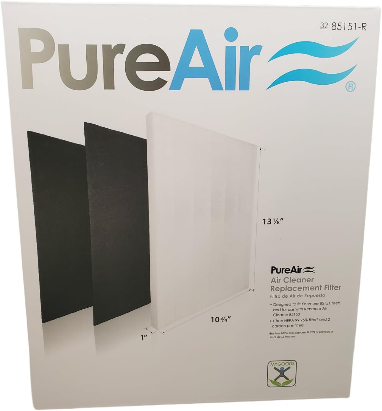PureAir - Air purifier filter compatible with Kenmore 85151