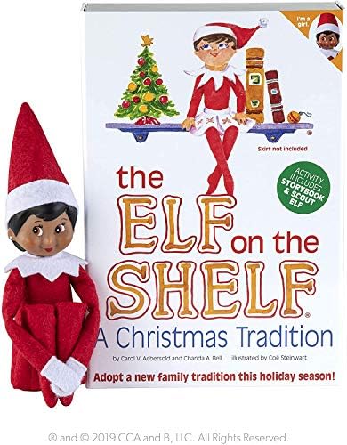 The Elf on the Shelf: A Christmas Tradition Girl Scout Elf (Brown Eyed) with Claus Couture Collection Scout Elf Slumber Set