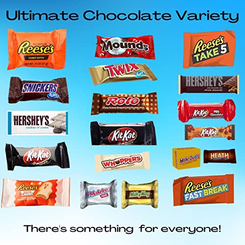 ULTIMATE Assorted CHOCOLATE Candy Mix! (4 Lbs.) Fun Mega Variety! Individually Wrapped Minis, Bulk, FRESH & DELICIOUS Fun Size Assortment