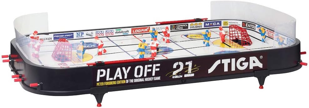 Stiga Tabletop Ice Hockey Game Play Off 21 Sweden-Canada,Black/White,96 x 50 cm