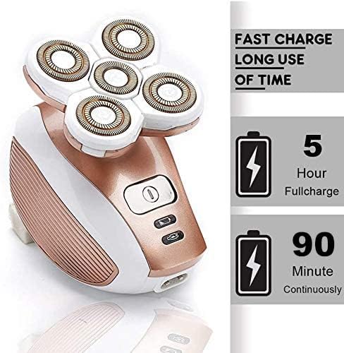 Painless Electric Razor for Women, Rechargeable Waterproof Electric Shaver
