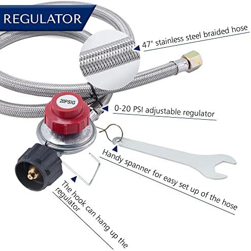 ARC 65K BTU Cast Iron Burner Head, 0-20 PSI Regulator & Hose Set