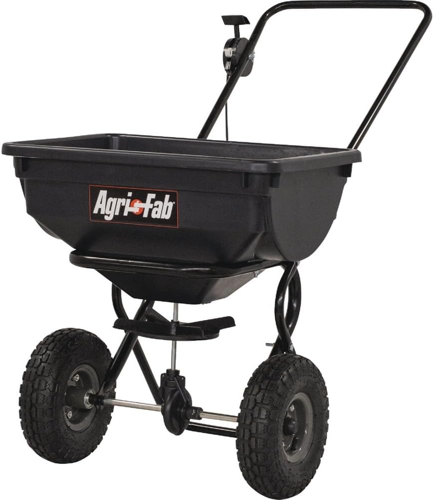 Agri-Fab 85-Pound Push Broadcast Spreader 45-0388 , Black