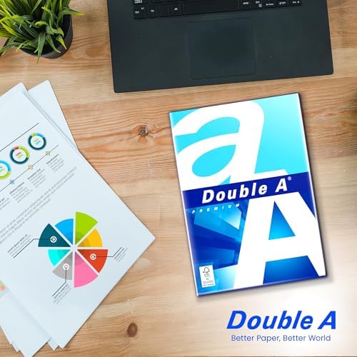 Double A Printing Paper A4 - 500 Sheets - 80GSM- Dimensions 8.3" x 11.7" - White