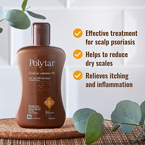 Polytar Liquid Concentrated Antiseptic Tar Medicated Scalp Cleanser Shampoo 150 Ml (Pack Of 2)