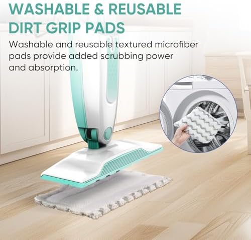 6 Pack S1000 S2001 Steam Mop Replacement Pads for Shark S1000 S1000A S1000C S1000WM S10001C S1200 & S2001 SteamSpot Steam Mop