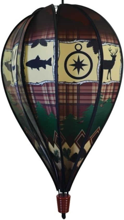 In the Breeze 0990 USA Flag 10-Panel Hot Air Balloon Wind Spinner