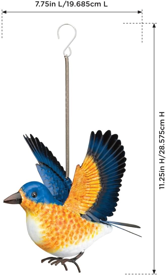 Regal Art & Gift Bird Bouncie, Hand-Painted Metal Spring Garden Decor