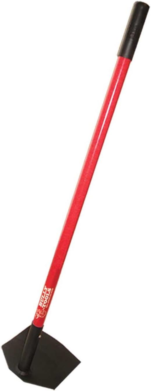 Bully Tools 7-Gauge Field Hoe with Fiberglass Handle – Heavy Duty Garden Hoe for Weeding, Cutting, & Soil Turning – Durable Steel Head