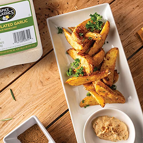 Spice Classics Granulated Garlic, 25 oz - One 25 Ounce Container of Garlic Powder Seasoning, Use on Vegetables, Meats, Rubs and Dressings for a Bold Flavor