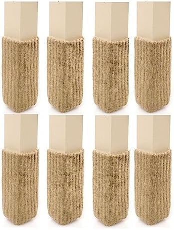 Small/Chocolate Brown, NancyProtectz Patented with Grips/Chair Leg Floor Protectors. The Original Furniture Sock