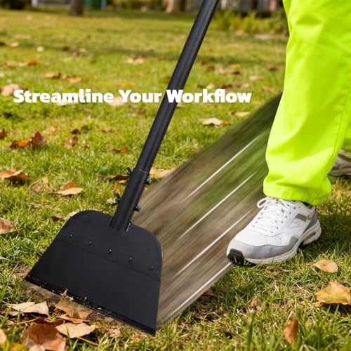 Garden Flat Shovel, 54 Inch Heavy Duty Ice Scraper Chopper | Multifunctional Garden Cleaning Scraper with Adjustable Handle