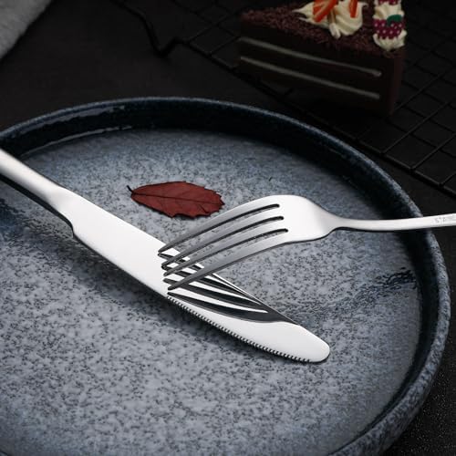 VANDBAO Rainbow Flatware Cutlery Silverware Set 20 Pieces, Stainless Steel Colorful Utensils, Tableware Set Service for 4, Include Knife/Fork/Spoon