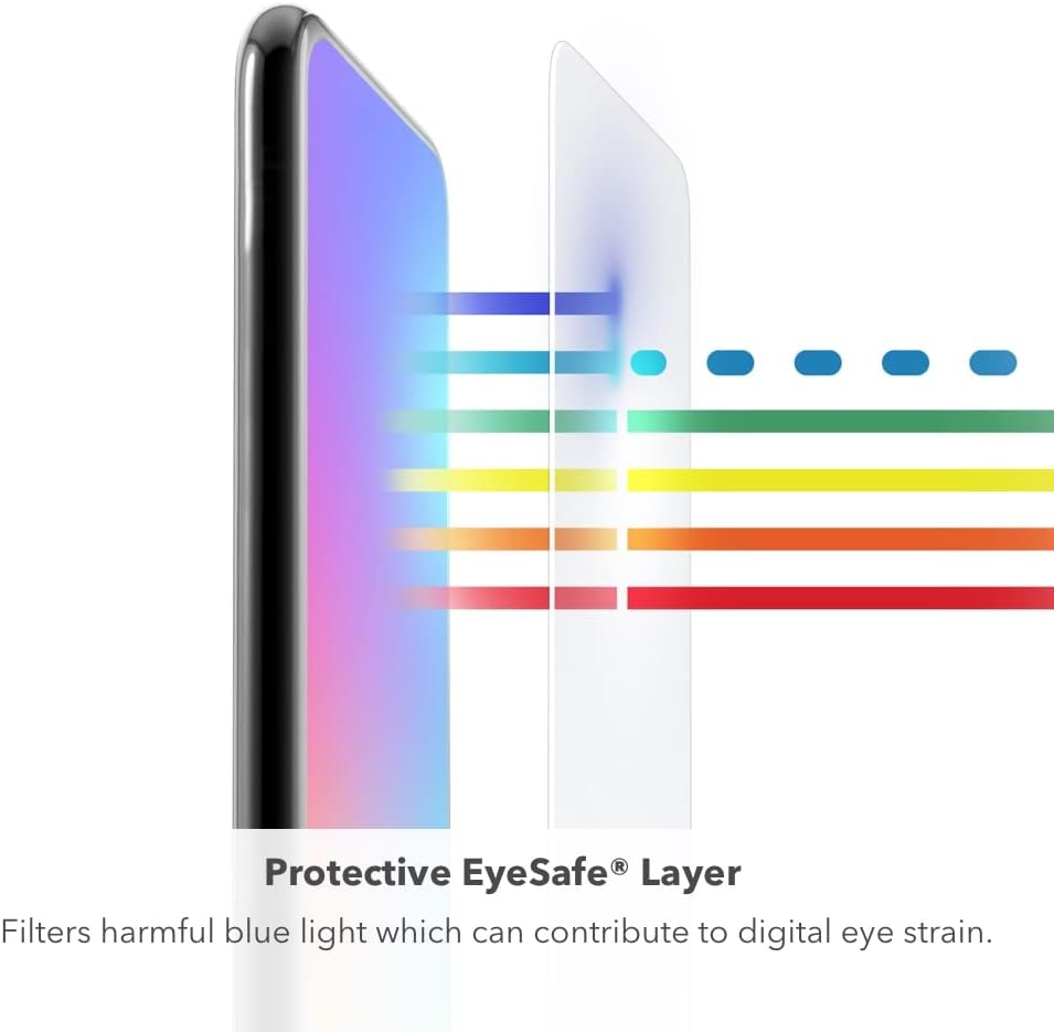 ZAGG Glass Elite VisionGuard+ Screen Protector - iPhone 12 Mini - Impact Protection, Scratch, Fingerprint, Smudge, InvisibleShield, Oil Resistant
