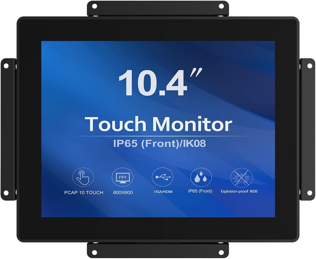 GreenTouch 18.5 Industrial Touch Monitor Open Frame, HDMI/VGA/DVI Interface, Muliti Touch Capacitive Touch Screen Technology
