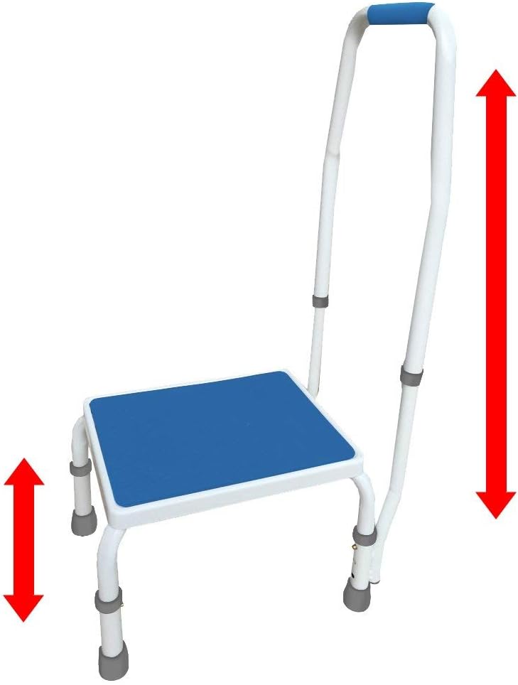 Step Stool with Handle for Elderly, Bed Step Stools for Seniors WithHandles