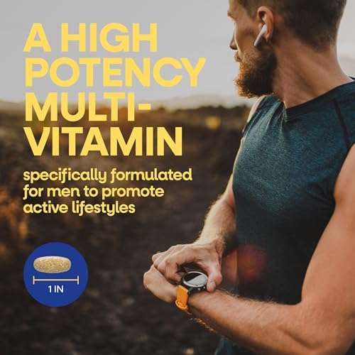 Nature's Way Alive! Men’s Daily Ultra Potency Multivitamin Tablets, 60 ct | Complete High Potency Men’s Daily Vitamin Promotes Heart & Muscle Function*, B-Vitamins, Zinc and Antioxidants