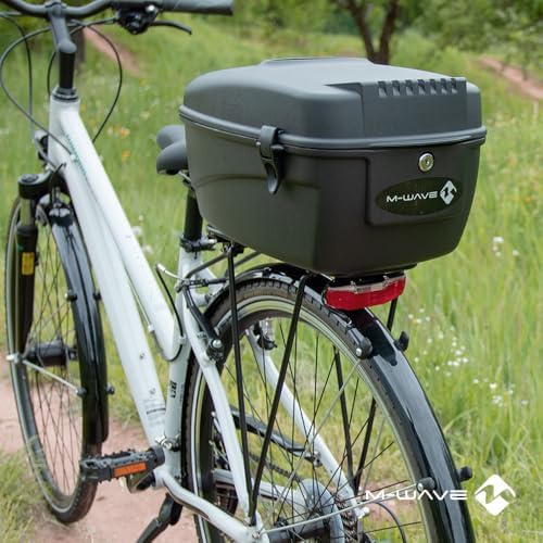 M-Wave Unisex's Amsterdam Bicycle Top Case-Black, Large | bike-panniers-and-rack-trunks