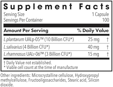 Allergy Research Group ARG Lactobacillus - Multi-Strain Probiotic Capsule - Gut & Digestive Health Support - Dairy Free