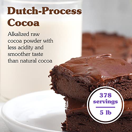 NuNaturals Organic Fairtrade Dutch Cocoa Powder Unsweetened 10-12%, 1 lb