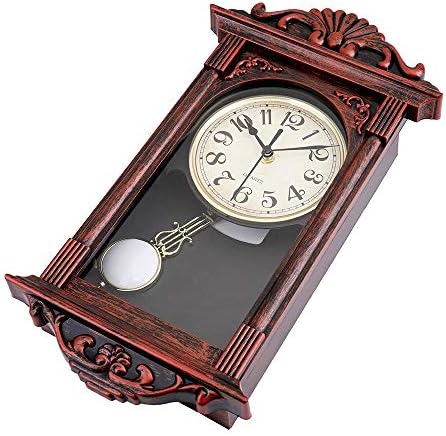 jomparis Pendulum Wall Clock Gifts for Dad, Dad Gifts for Christmas Retro Quartz Decorative Battery Operated Wall Clock for Living Room, Office