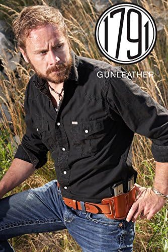 1791 Gunleather Double Mag Pouch, Single Stack 9mm, 40, 45 Magazine Holder | Double magazine pouch fits most 1911 single stack mags, handcrafted with 100% American steerhide leather