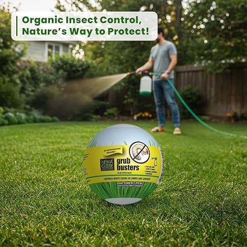 The Environmental Factor Grub Busters Beneficial Nematodes for Lawn & Garden – Natural Treatment for White Grubs, Japanese Beetles, Billbugs, Chafer