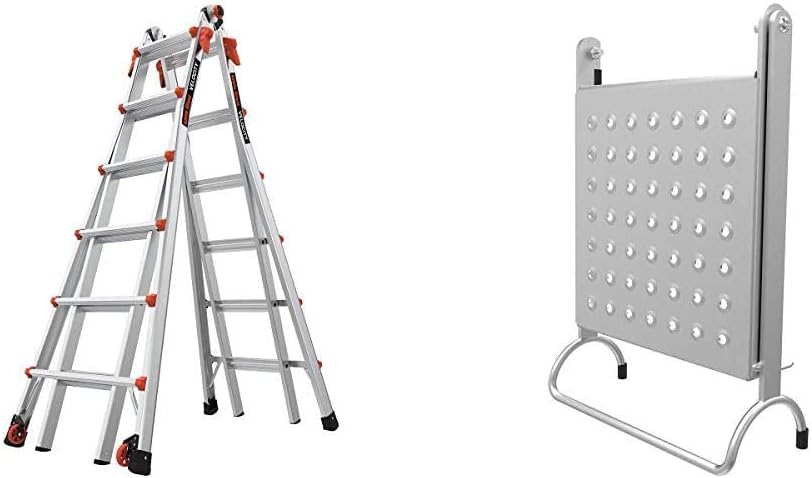 Little Giant Velocity, Aluminum Ladder, 14 ft Reach, 15413-001 | Telescoping Multi-Position Ladder with Extension, A-Frame, 90-Degree & Trestle Modes, 300 lbs. Rating