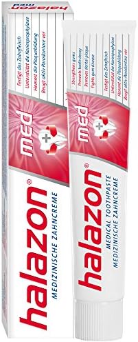 Halazon Med Toothpaste 75 ml (2.53 fl oz) – Gum Care Toothpaste for Sensitive Gums – Gentle Daily Oral Care – Supports Gum Comfort – German