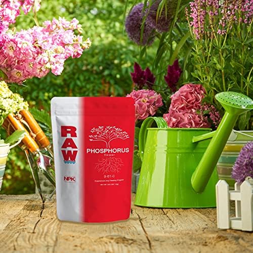 RAW Phosphorus Fertilizer - Water Soluble, High Phosphorus for Plants, 10lb | Energy for Fruit and Flower - Ideal Hydroponic Phosporus Fertilizer for Indoor Plants, Gardens and Vegetables