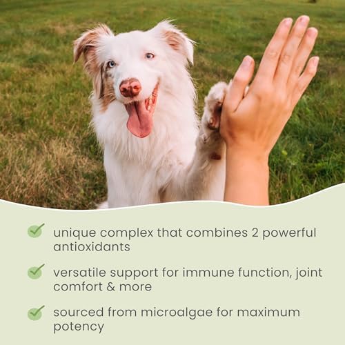 Dr. Mercola SpiruGreen for Cats & Dogs - Antioxidant Support - Spirulina & Astaxanthin - Nutrient-Dense Microalgae Formula - 180 Tablets