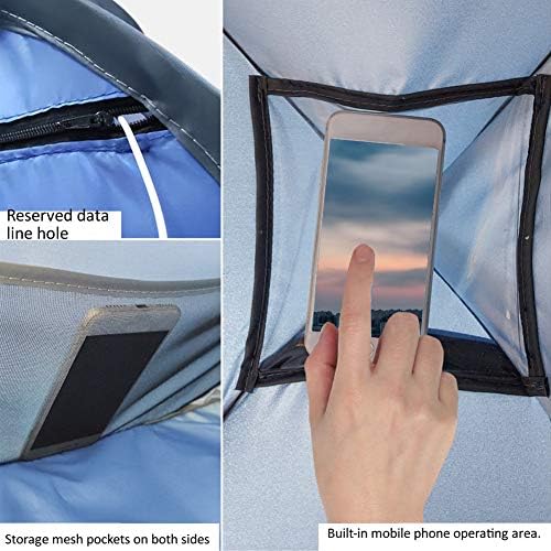 Beach Sun Shelter, Instant Sun Protection Canopy with Zippered, Beach Lounge Chair Boat