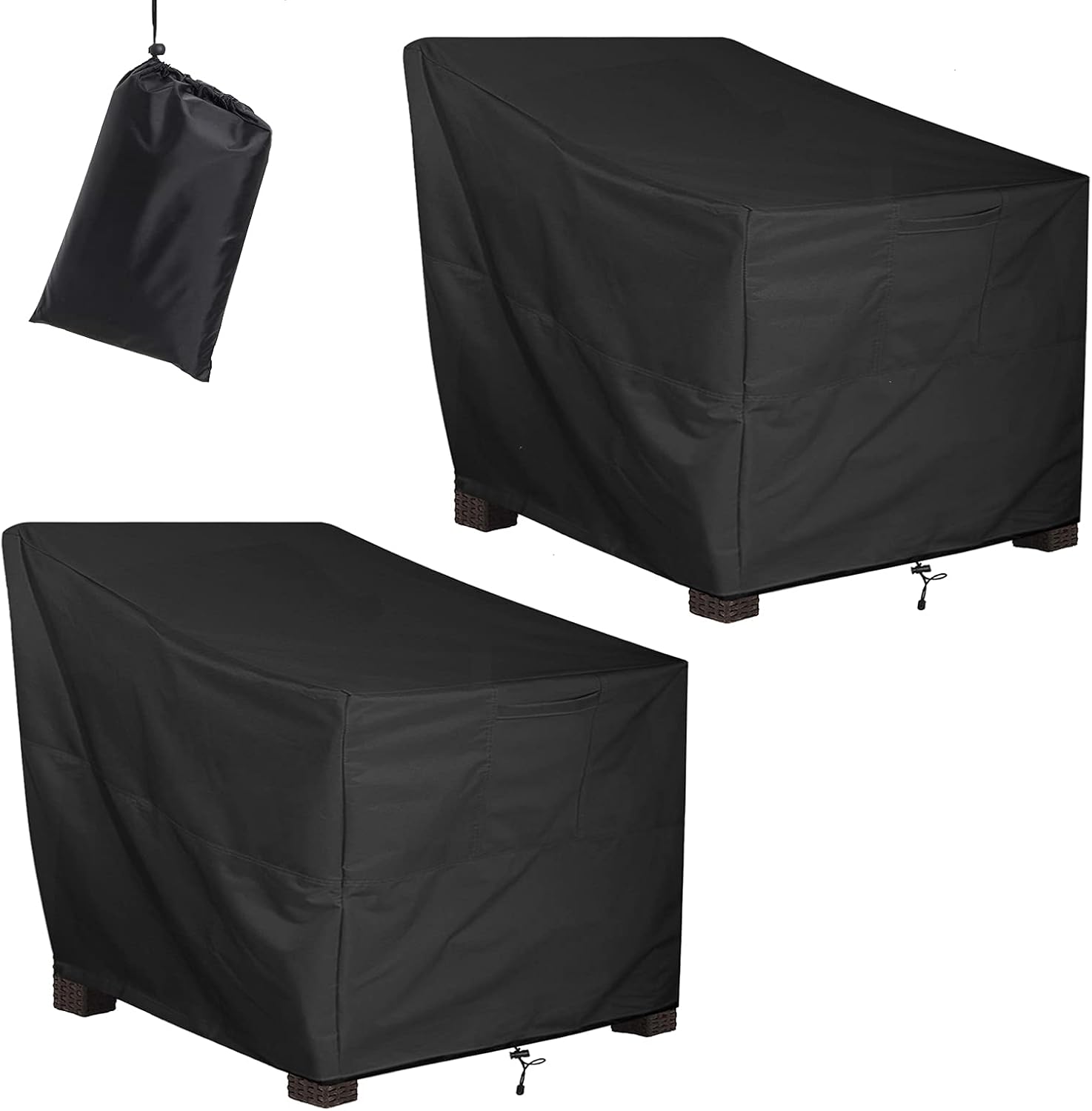 ALSTER Outdoor Chair Covers, Patio Chair Covers (35" L x 40" W x 33" H), Durable and Waterproof Outdoor Furniture Covers for Lounge Deep Seat