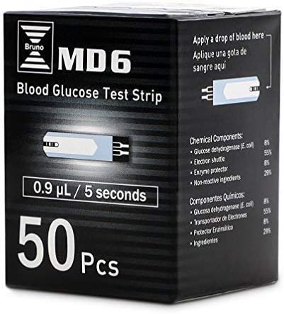 Pharma MD6 Blood Glucose Test Strips (50 Count)