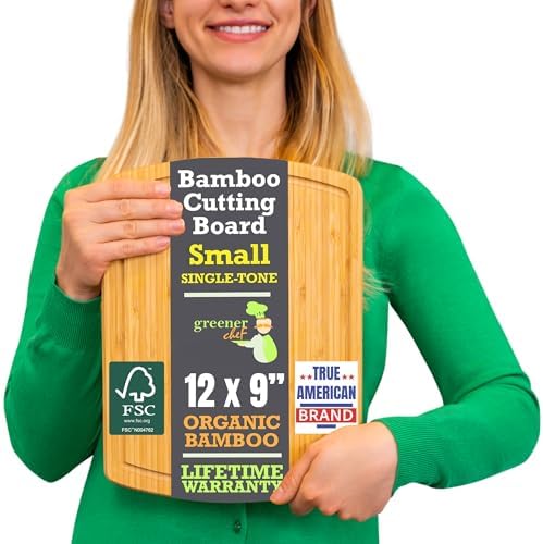 INDESTRUCTABLE Bamboo Cutting Board (Extra Large) with Vertical Grain Strength Technology - Non Toxic, Spacious and Lightweight 18" XL Chopping Board Gift - Replacements for Life