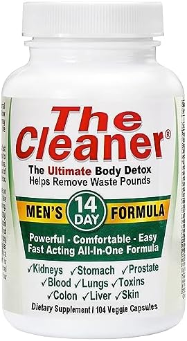 Century Systems The Cleaner Detox, Powerful 7-Day Complete Internal Cleansing Formula for Men, Support Digestive Health, 52 Vegetarian Capsules