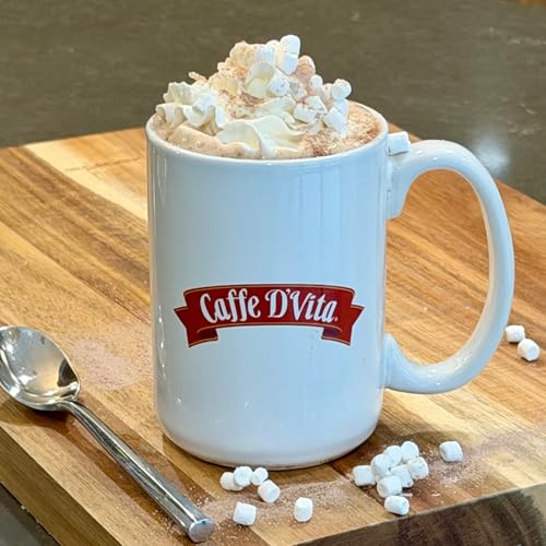 Caffe D'Vita Sugar Free Hot Cocoa Mix, Gluten Free - 10 Oz Can | Hot Chocolate Mix, Low Fat, No Cholesterol, No Hydrogenated Oils or Trans Fat, Kosher, Cocoa Bulk