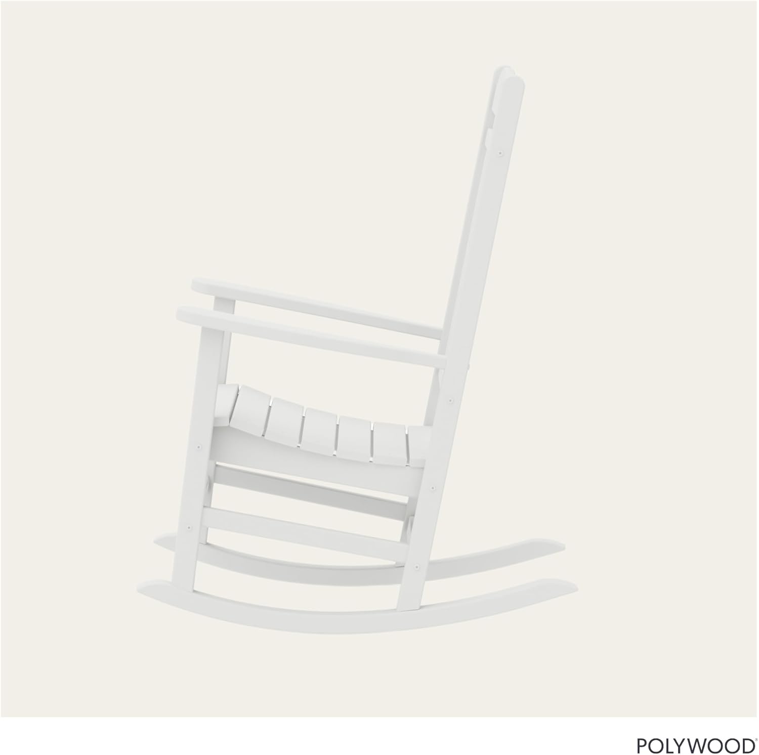 POLYWOOD Presidential Rocking Chair in White