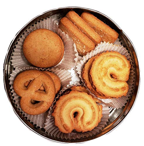 Cambridge and Thames Danish Butter Style Butter Cookies - 4 Oz. Mini Gift Tin - 3 Pack