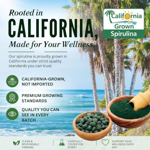 Earthrise Superfood California Spirulina 500mg Tablets, 1 LB