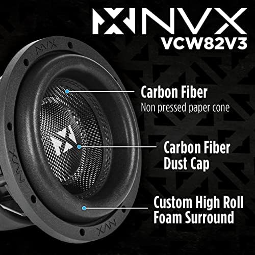 NVX VCW152v3 15" 3000 Watt Max (1500W RMS) Dual 2-Ohm VC-Series Car Subwoofer (VCW152 Version 3) | 3000 Watt Max (1500W RMS) Car Subwoofer