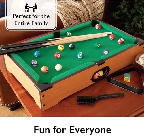 Mainstreet Classics 20-Inch Table Top Miniature Billiard/Pool Game Set