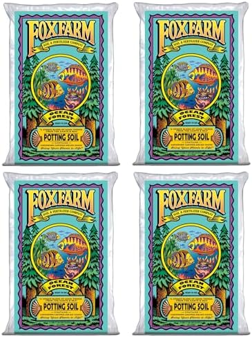 FoxFarm Ocean Forest Potting Soil, 1.5cu ft (Pack of 2) - Light, Aerated Texture, Designed for All Container Plants