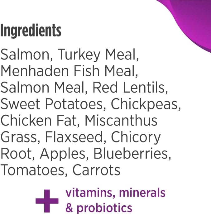 Nulo Small Breed Grain Free Dry Dog Food with BC30 Probiotic (Salmon and Red Lentils Recipe, 11b Bag)