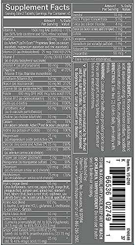The Vitamin Shoppe Ultimate Man Multivitamin - High Potency Daily Multi with Energy Blend, Complete Nutrition for Men (90 Tablets)